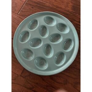 Fiesta Egg Serving Tray – Turquoise – 12-Egg Plate USA